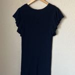 EXPRESS Black Flutter Sleeve Sweater Dress Photo 7