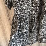 H&M  floral dress, black, medium size, knee length Photo 3
