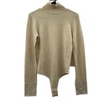 Athleta  x Alicia Keys Inner Strength Long Sleeve Gold‎ Metallic Bodysuit Size S Photo 1