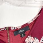 Ellos Plus‎ Size 22 Dress Shift Maroon Floral Shift Mini Lined Back Zip 1514 Red Photo 6