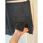 Urban Outfitters Black and Silver Skater Mini Skirt Photo 1