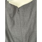Calvin Klein  Cap Sleeve Collared Button Front Gray‎ Woven Dress Size 2 Photo 6
