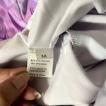 Purple/Blue Marble Tiered Ruffled Swim Suit Top Size M EUC Purple Size M Photo 5