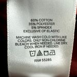 EXPRESS Fitted Tie Strap Peplum Cami Square Neck Smocked Ruffle Chic Red Small Photo 3