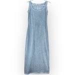 Peruvian Connection  Vintage Wash Pima Cotton Tank Maxi Dress Grey size L Photo 1