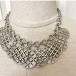 Charter Club  silver disc charm statement necklace Photo 1