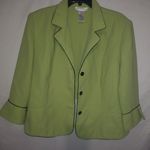 Studio I 18 Workwear Waist Jacket Blazer in Lime Black Photo 0