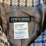 Giorgio Armani  Women’s Plaid Houndstooth Italian Wool Blazer Size 42 Photo 1