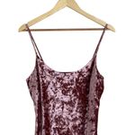 Forever 21 Mini Dress Womens L Pink Crushed Velvet Sleeveless Y2K 90s Coquette Photo 2