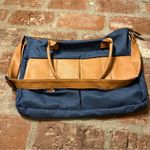 Classic Courier Blue Organizer Tote/Pockets/Ajustable Shoulder Strap/Zip Up/Snap Photo 13