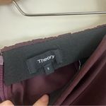Theory  | Plum Purple Slim Leg Dress Pants Elastic Waist Size 8 Photo 4