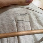 PureJill J Jill super soft seam long sleeve tunic top in light cream oatmeal Size M Photo 4