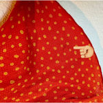 Free People Intimately Makin’ Wave Bodysuit S Orange Polka Dots Deep V-Neck Boho Photo 8