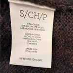 CAbi Cab Waverly Poncho Charcoal Dark Gray Lightweight Wool Blend Size Small Photo 8