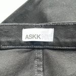 Askk NY Crop Slim Wide Leg Jeans Raw Hem Black Resin Size 30 NEW Photo 8