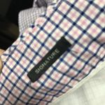 Talbots  Signature Plaid Cropped Ankle Pants Pink Blue Cotton Spandex 8 Women's Photo 3