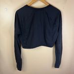 Gymshark  Long Sleeve Black‎ Cropped Sweatshirt Size Large Activewear Streetwear Photo 5