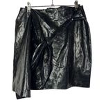 Boutique Leyden Black Snake Bow Wrap Mini Skirt M Size M Photo 3