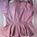 Ashley Stewart  Mauve Leather Jacket Photo 8