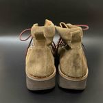 Free People Durango Olive Tan Suede Leather Lace Up Platform Hiker Boots Size 39 Photo 6