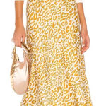 Rebecca Minkoff Nwot Rebecca minkhoff Davis skirt gold animal print 6 Photo 0