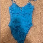 ZARA  blue corset bodysuit size small Photo 0