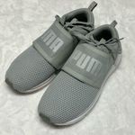 Puma Tennis Shoe Sneaker Velcro Strap Lace Up Gray US Womens Size 8.5 Photo 1