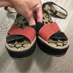Fly London  Pati Wedge Sandal 38 Red Black Portugal Photo 5