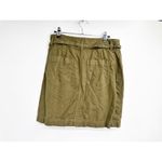 Faherty Palos Verdes Military Olive Green Belted Tie Waist Utility Mini Skirt 8 Photo 2