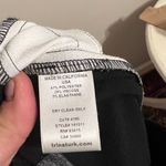 Trina Turk  White Trousers with Back Stripes and Black Back Sz. 4 Photo 6