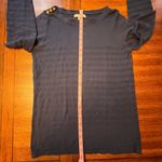 Banana Republic  Shoulder Button Crew Neck Pullover Sweater Blue Size Medium Photo 7