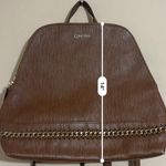 Calvin Klein  Brown Zip Around Backpack purse Photo 1