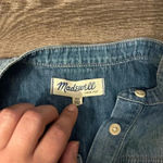 Madewell  chambray Denim Downshift Popover shirt size XS Photo 4