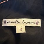 Nanette Lepore  100% Silk Mini Babydoll Dress 10 Dark‎ Floral Tiered Whimsy Fairy Photo 10