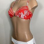 La Blanca New. red and white bikini set. Medium. Retails $139. Photo 4