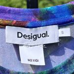 Desigual  Leaf Print Multicolor Viscose Short Sleeve T Shirt Size S Photo 4