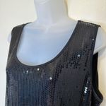Notations  | Sequin Black Jewel Tone Plus Size Dressy Glam Tank Top Photo 1