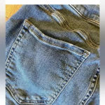 Free People Great Heights Fringe Frayed Hem Denim Skinny Jeans Size 29 Boho Photo 2