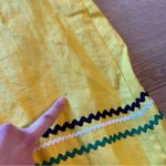 Lisa Marie Fernandez Yellow Linen Ric Rac Sleeveless Maxi Dress Size 1 (2) Photo 8