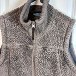 Free Country  Sherpa Fleece Vest Brown Zip up Cozy outdoor Layer Women's size XL Photo 3