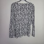 kim rogers  Black and White Zebra Print Long Sleeve T-Shirt Photo 3