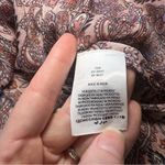Boden Ruffle Open Back Blouse Paisley Swing Top Women’s Size 8 Pink Bohemian Red Photo 2