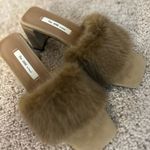 Elegant mink Fur mule. Size 7 Brown Photo 7