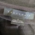 Sanctuary Black Long Sleeve Scoop Neck Contrast Cuff Top Women's Size Small S Photo 4