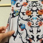 Ecote Urban Outfitters Blue Sleeveless Floral Shift Mini Dress Womens S Keyhole Photo 1