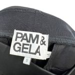 Pam & Gela Pam‎ & Gela Track Pants Metallic Side Stripe Tuxedo Black Gold Size Small Photo 8