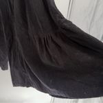 Blue Velvet black Super Wide Leg micro Corduroy Pants tiered pull on Size L NWT Size L Photo 2