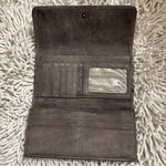 Frye 100% Leather Trifold Snap Closure Melissa Wallet in Carbon Photo 2