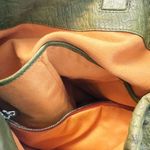 Nuti Ostrich Leather Green Classy Tote Shoulder Bag Struzzo Burro Green Photo 7