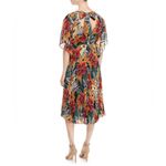 Club Monaco NEW  Zorbina Pleated Floral Midi Dress 6 Photo 3